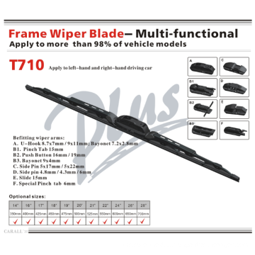 T710 Multifuncional Wiper Blade Windshield Wiper Car Auto Parte